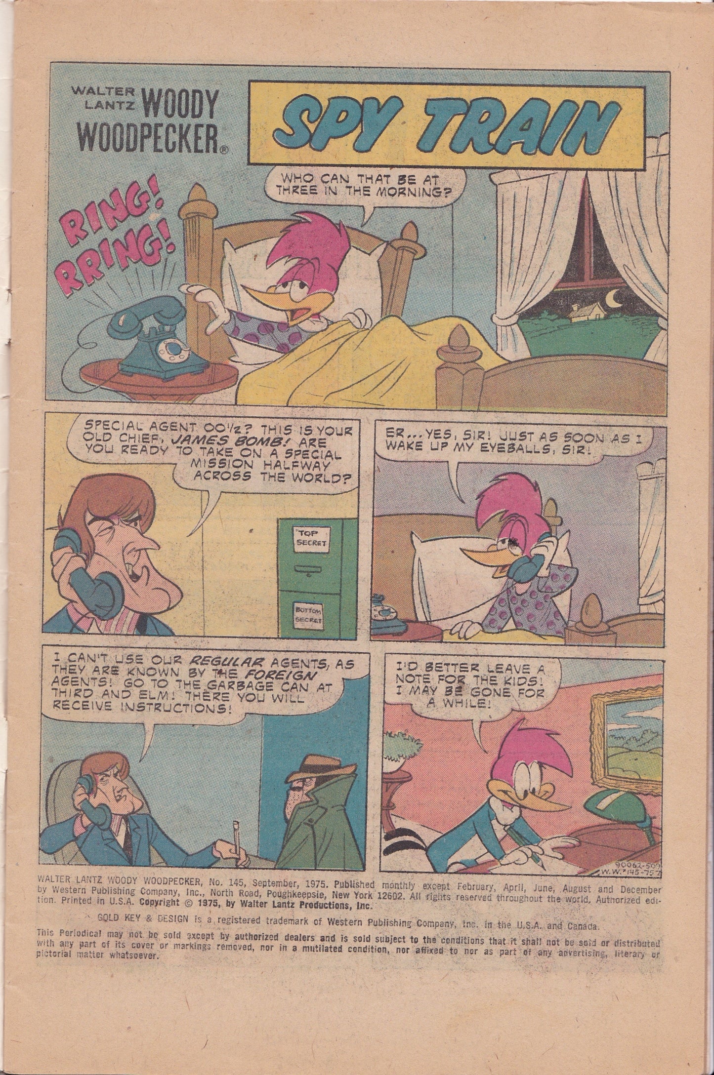 Woody Woodpecker - Gold Key Comics, Issue #145 (September 1975)