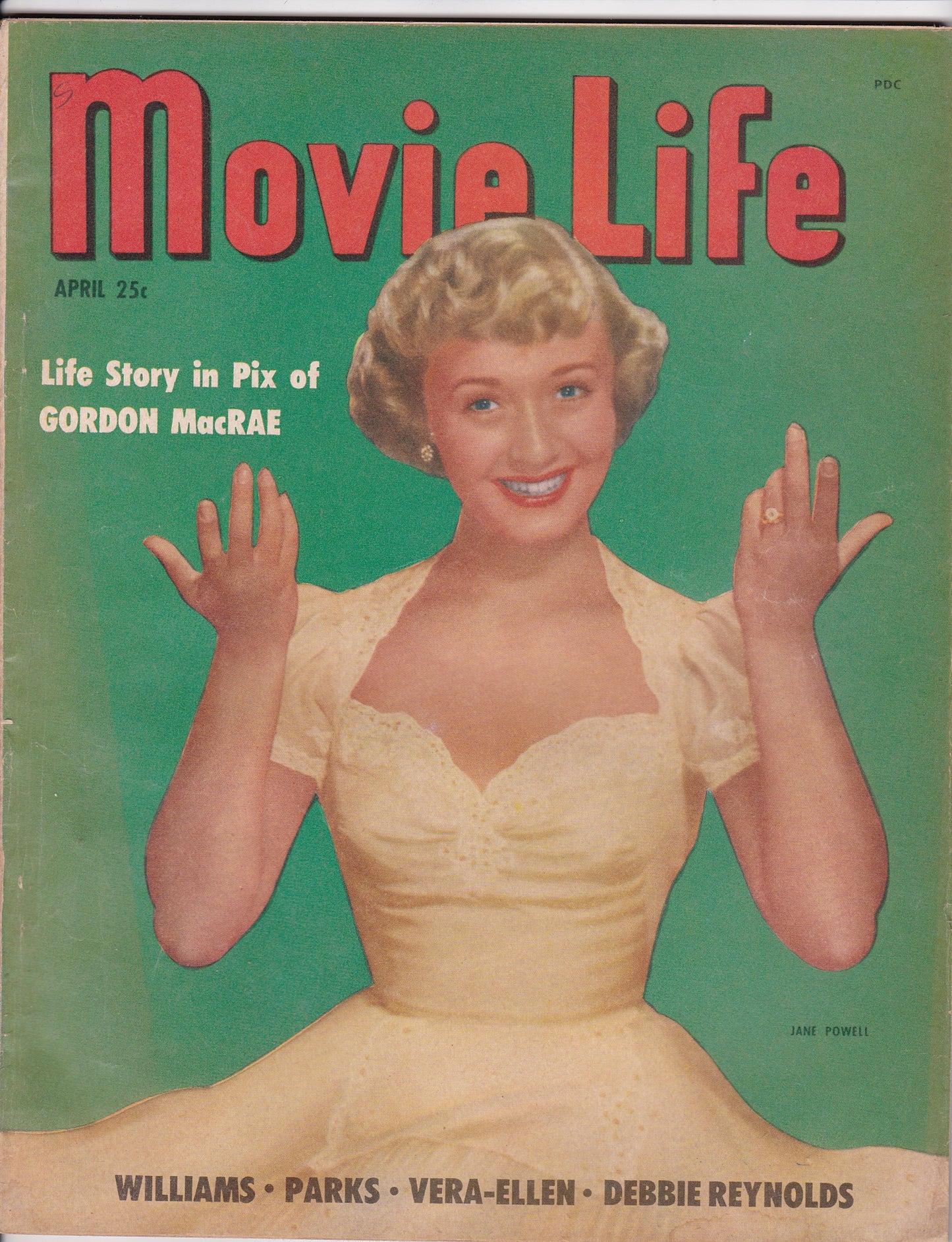 Timeless Glamour: Vintage 1951 Movie Life Magazine Featuring Jane Powell