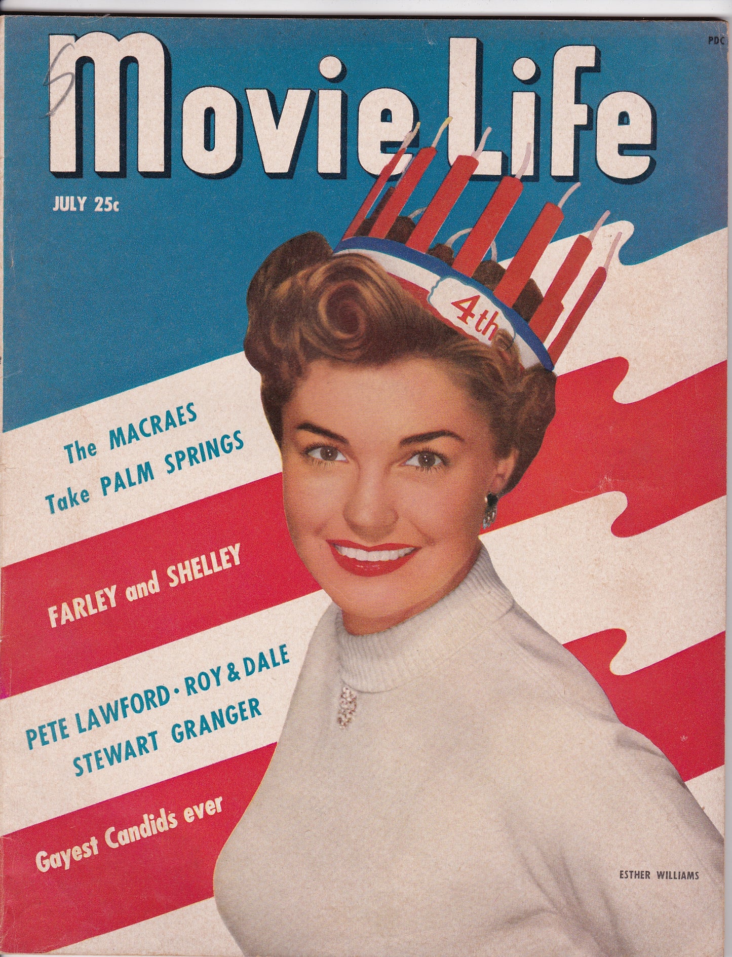 Movie Life – July 1951: Esther Williams Fourth of July Feature