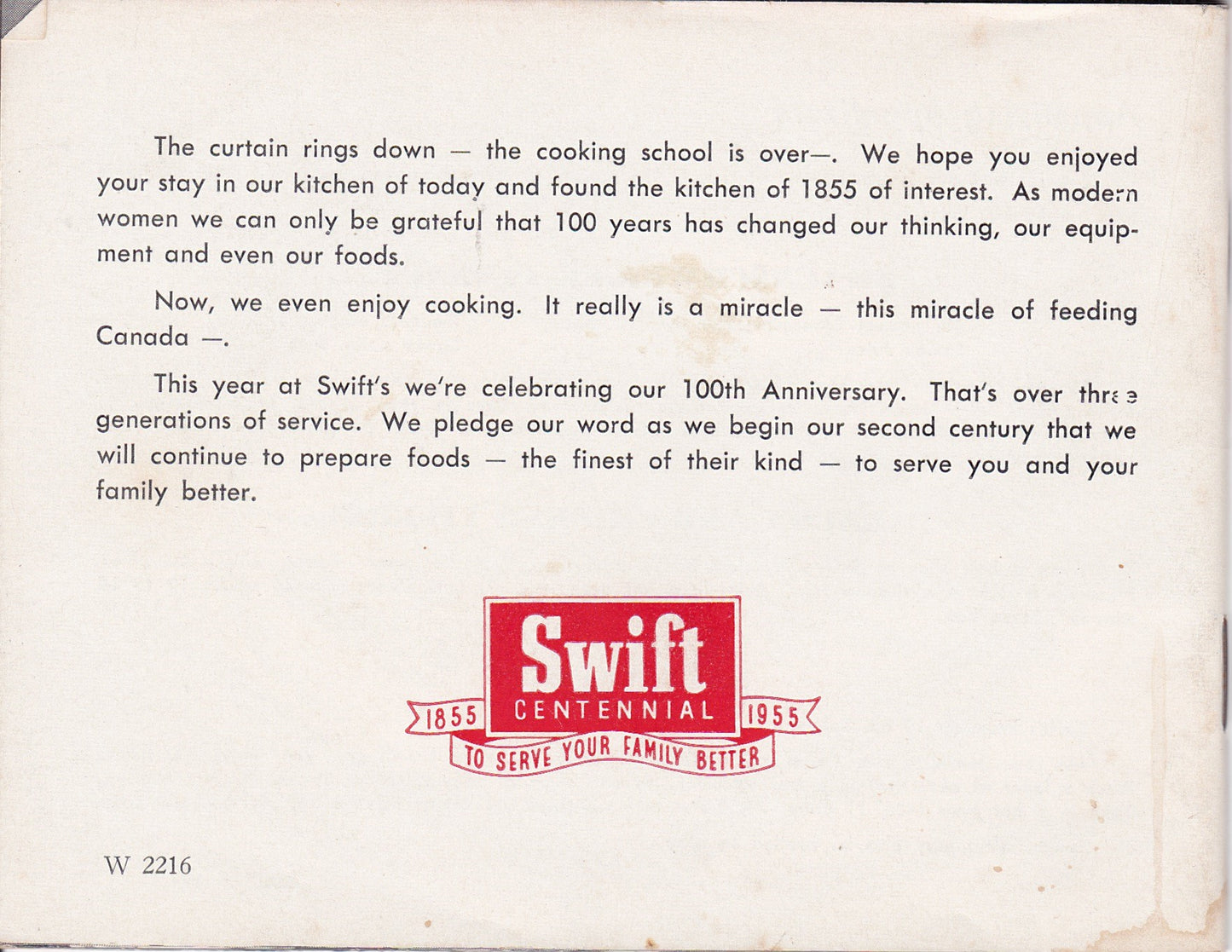 Martha Logan’s Souvenir Cook Book – Canadian National Exhibition, 1955