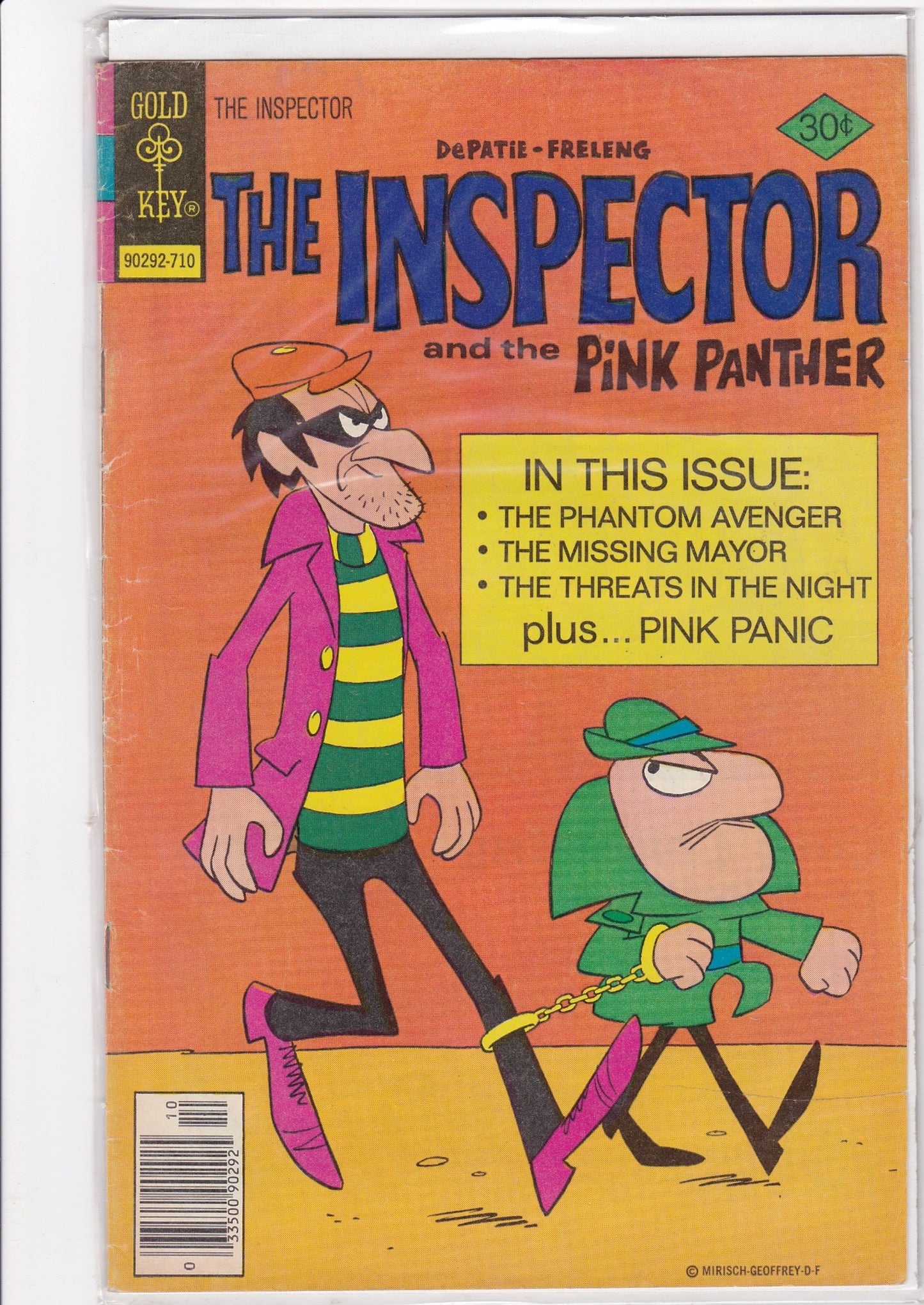 Vintage Gold Key Comic โ The Inspector and The Pink Panther (30ยข Cover Price)