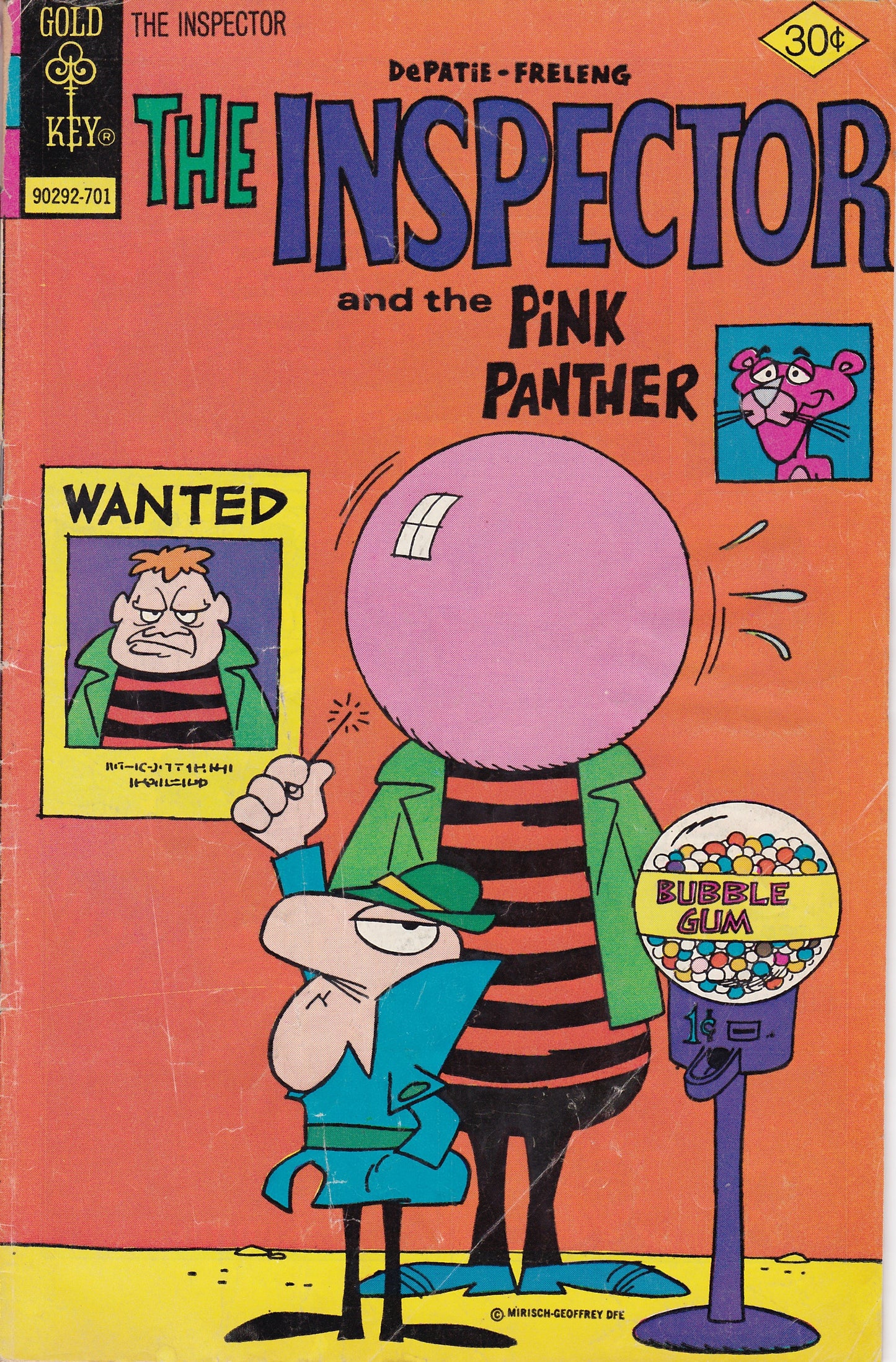 "The Inspector and the Pink Panther" Comic Book - Gold Key (1971)