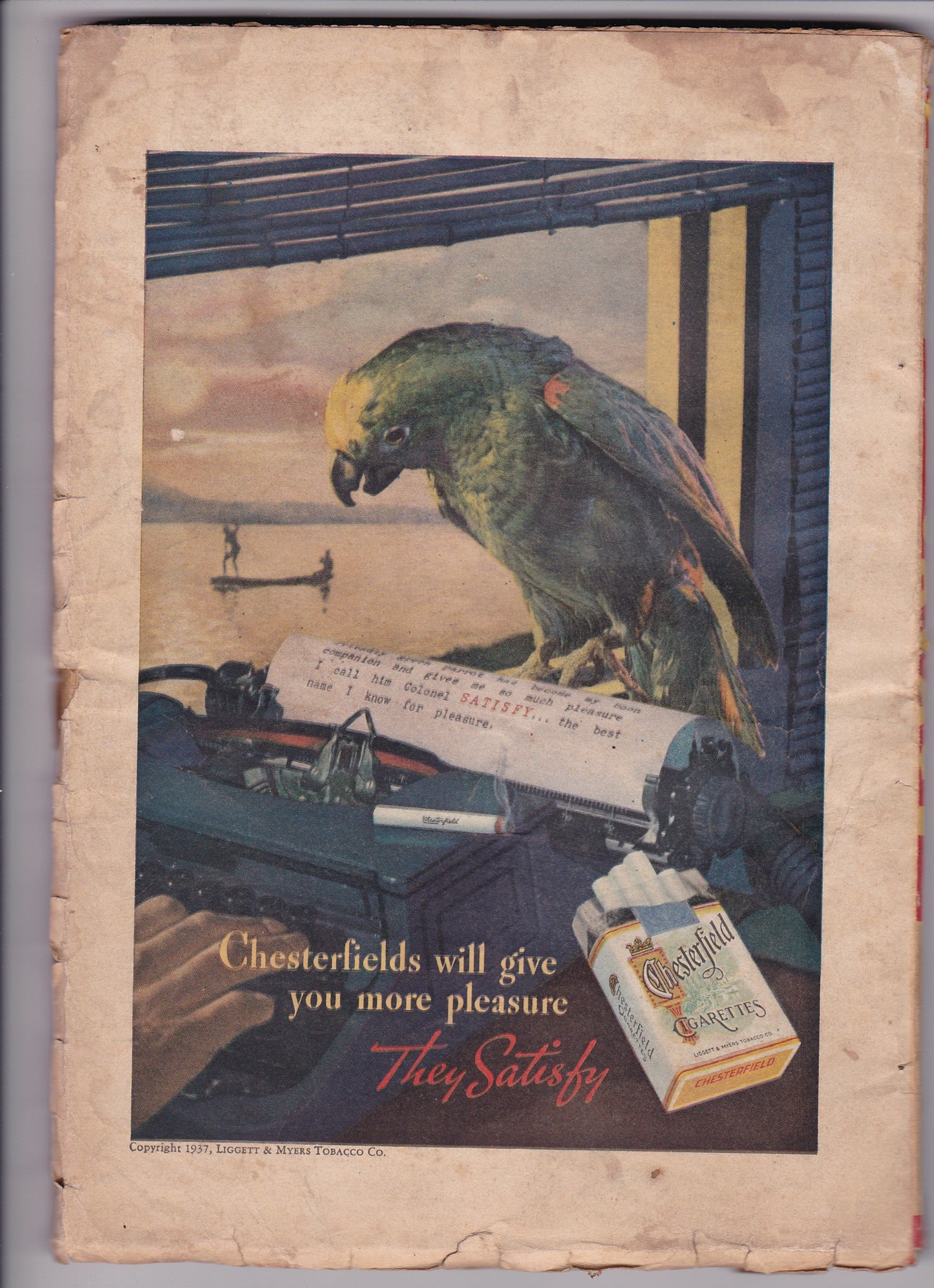 Vintage 1937 Doc Savage Pulp Magazine – "The Feathered Octopus"