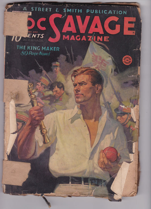 Rare Doc Savage Pulp Magazine – "The King Maker" (November 1937)