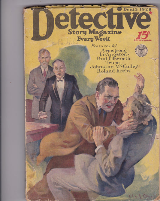 Vintage Detective Story Magazine – December 15, 1928