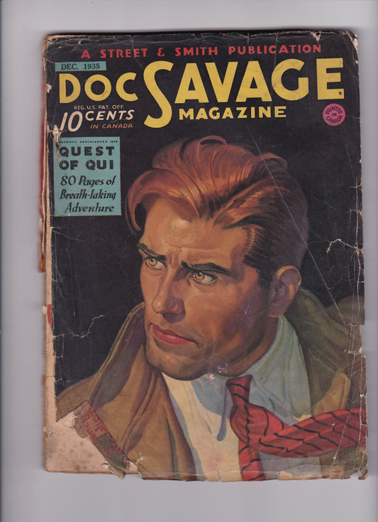 Vintage Doc Savage Magazine – December 1935 Issue