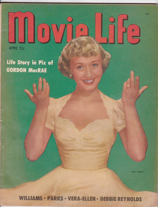 Timeless Glamour: Vintage 1951 Movie Life Magazine Featuring Jane Powell