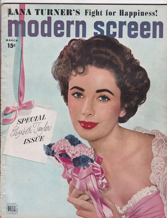 Elizabeth Taylor Special Issue - Modern Screen March 1950 - A Collector's Treasure!