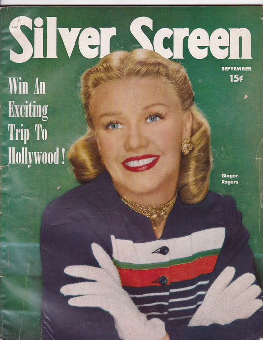Silver Screen Magazine – September 1950: Ginger Rogers Cover Feature