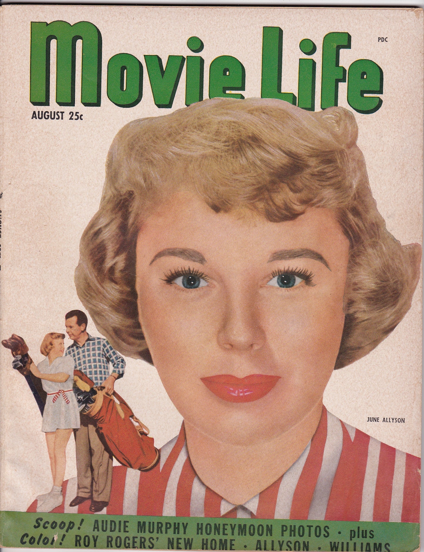 Vintage Movie Life Magazine – August 1951: June Allyson Cover Feature