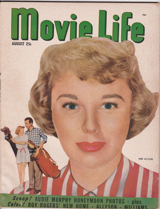 Vintage Movie Life Magazine – August 1951: June Allyson Cover Feature