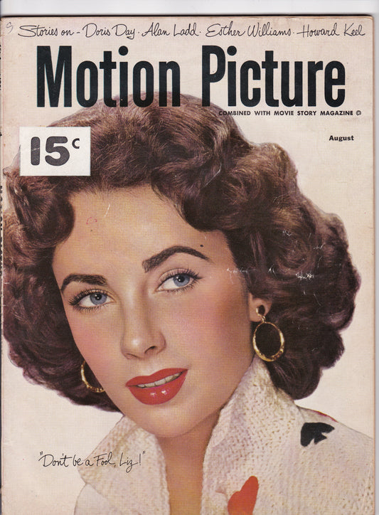 Motion Picture Magazine – August 1951: Elizabeth Taylor Cover Feature