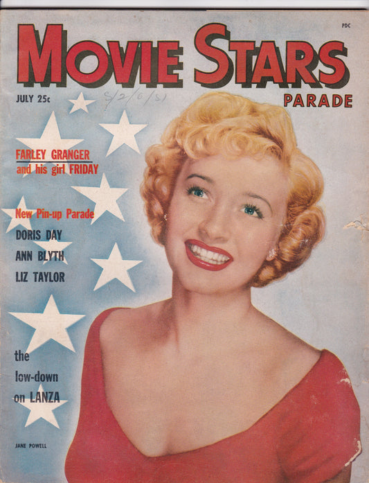 Movie Stars Parade – July 1951: Jane Powell Cover Feature