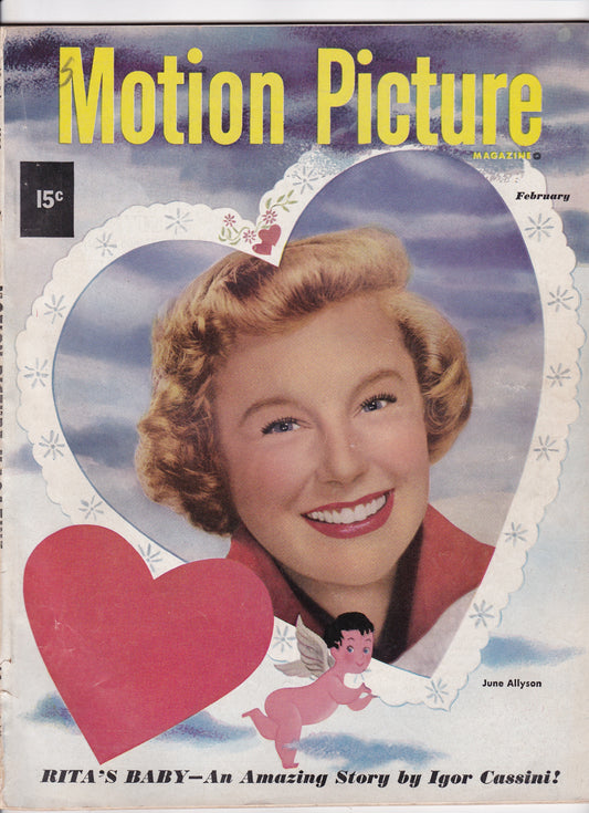 Motion Picture Magazine – February 1950: June Allyson Cover Feature