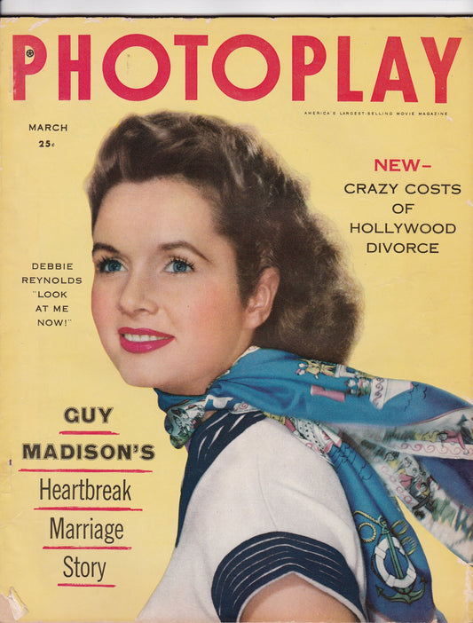 Photoplay Magazine – March 1954: Debbie Reynolds Cover Feature
