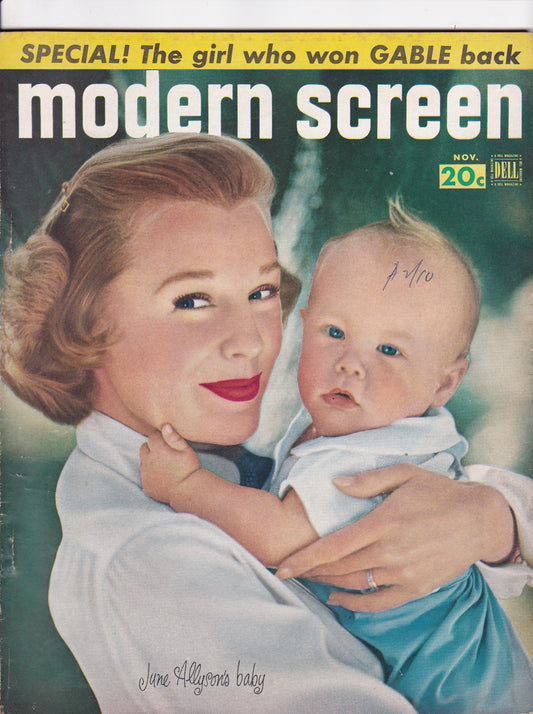 Modern Screen Magazine – November 1951: "The Girl Who Won Gable Back"