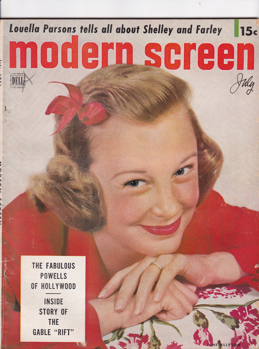 Modern Screen Magazine – July 1951: Classic Hollywood Edition