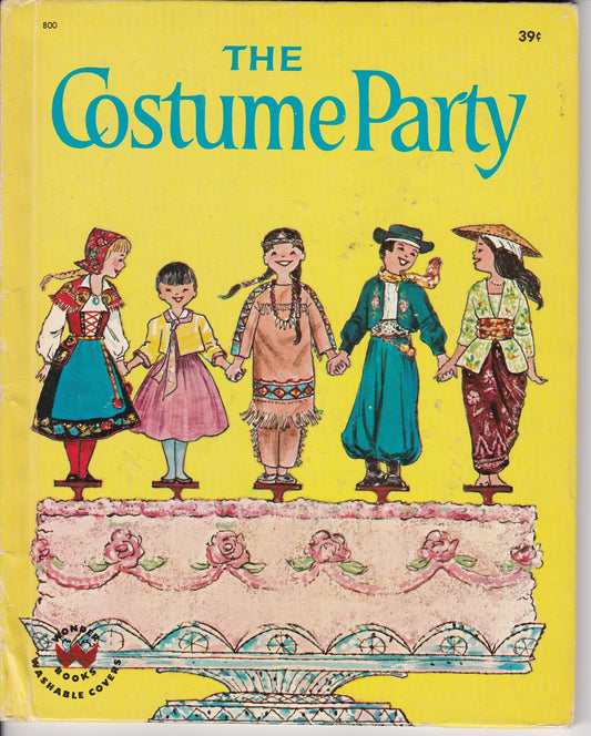 "The Costume Party" - Vintage Wonder Book with Washable Cover (1962)