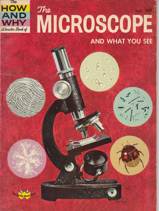 The Microscope and What You See: The How and Why Wonder Book (1961 Edition)