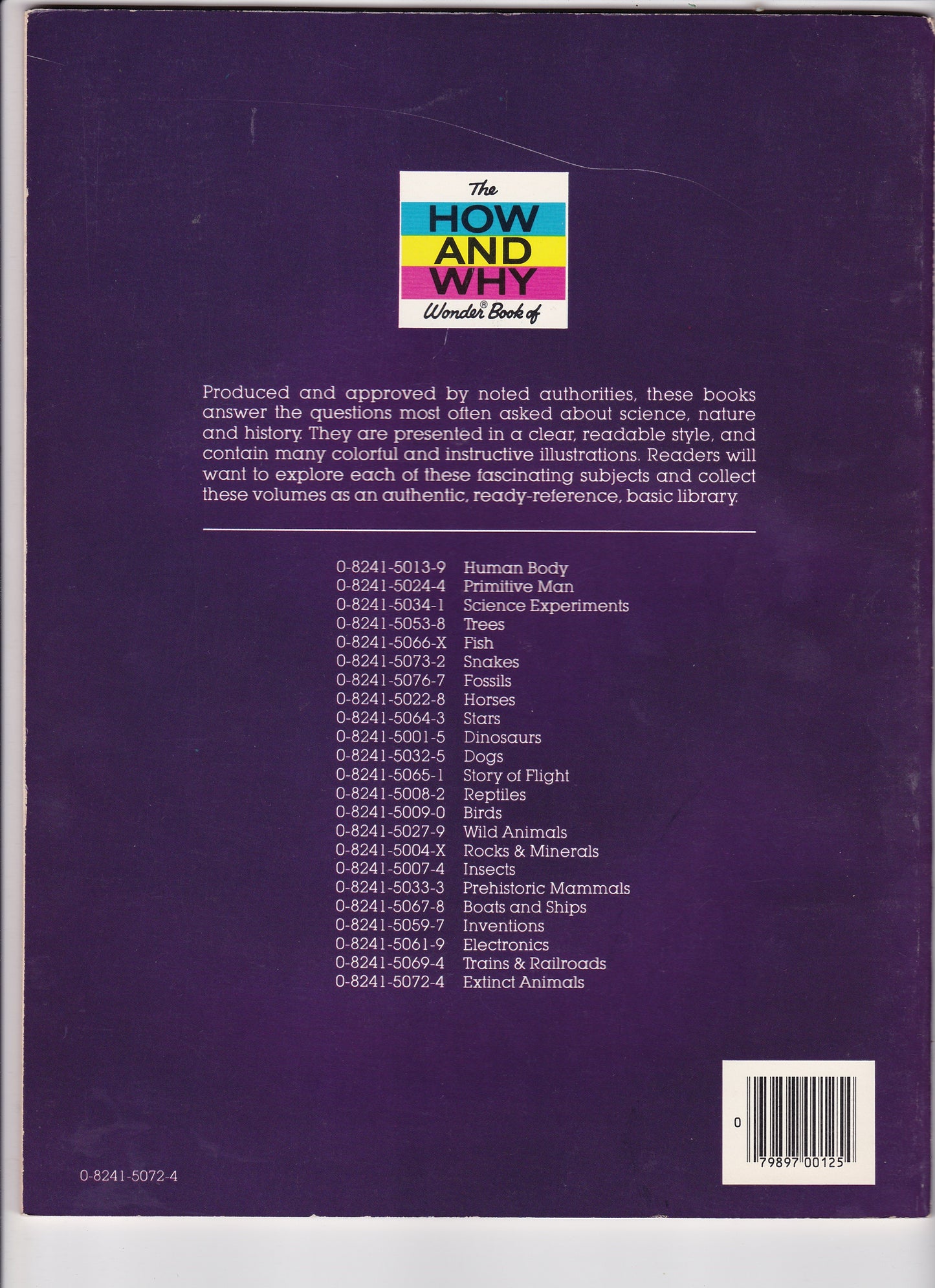 The How and Why Wonder Book of Extinct Animals (1981)