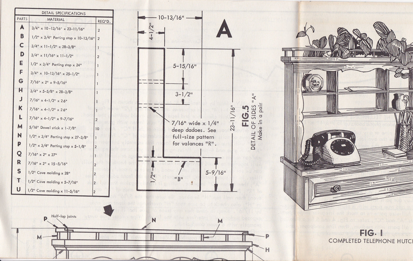 Vintage GM Pamphlet - Craft Patterns by A. Neely Hall (1961)