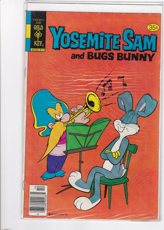 Vintage Yosemite Sam and Bugs Bunny – Gold Key Comic (35¢ Cover Price)