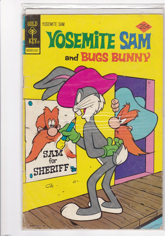 Vintage Yosemite Sam and Bugs Bunny – Gold Key Comic (25¢ Cover Price)