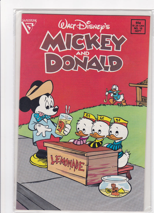 Walt Disney’s Mickey and Donald #13 – September Issue (Gladstone, 1988)