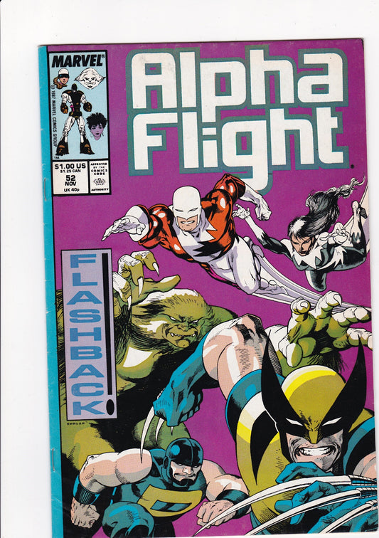 Alpha Flight #52 (November 1987, Marvel Comics)