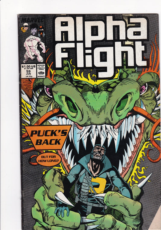 Alpha Flight #59 (June 1988, Marvel Comics)