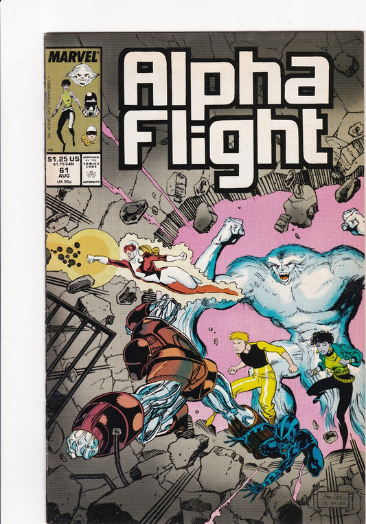 Alpha Flight #61 (August 1988, Marvel Comics)