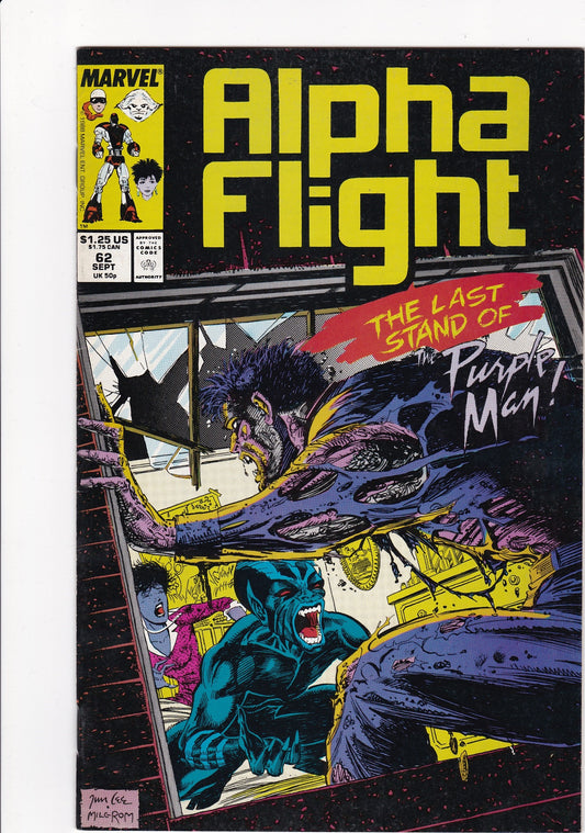Alpha Flight #62 (September 1988, Marvel Comics)