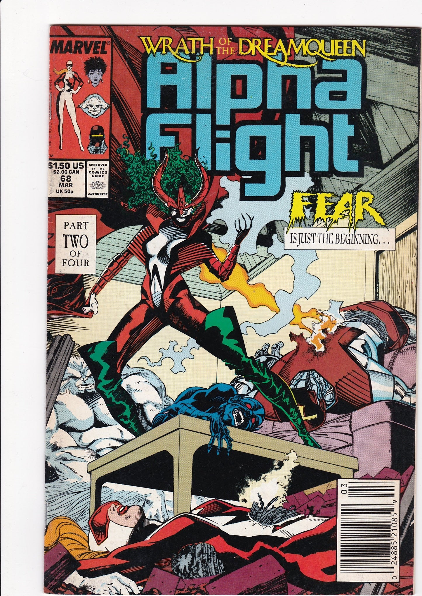 Alpha Flight #68 (March 1989, Marvel Comics)