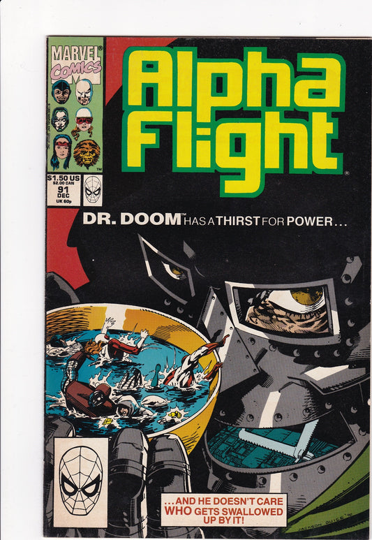 Alpha Flight #91 (December 1990, Marvel Comics)