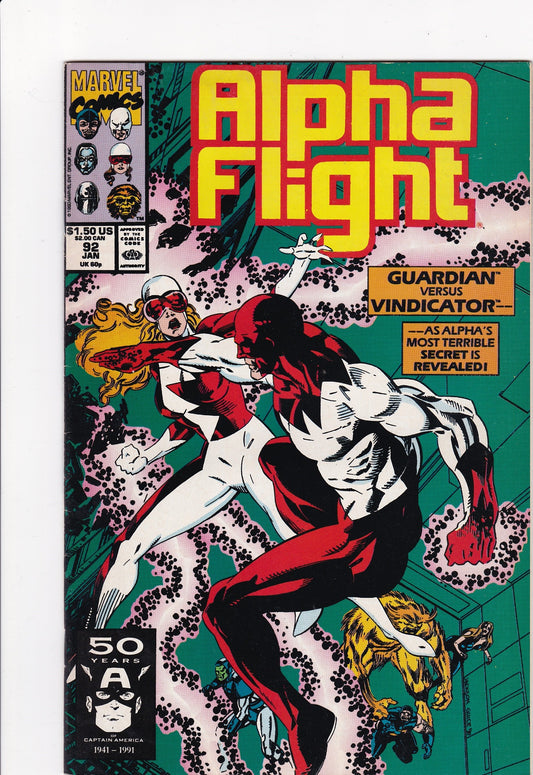 Alpha Flight #92 (January 1991, Marvel Comics)