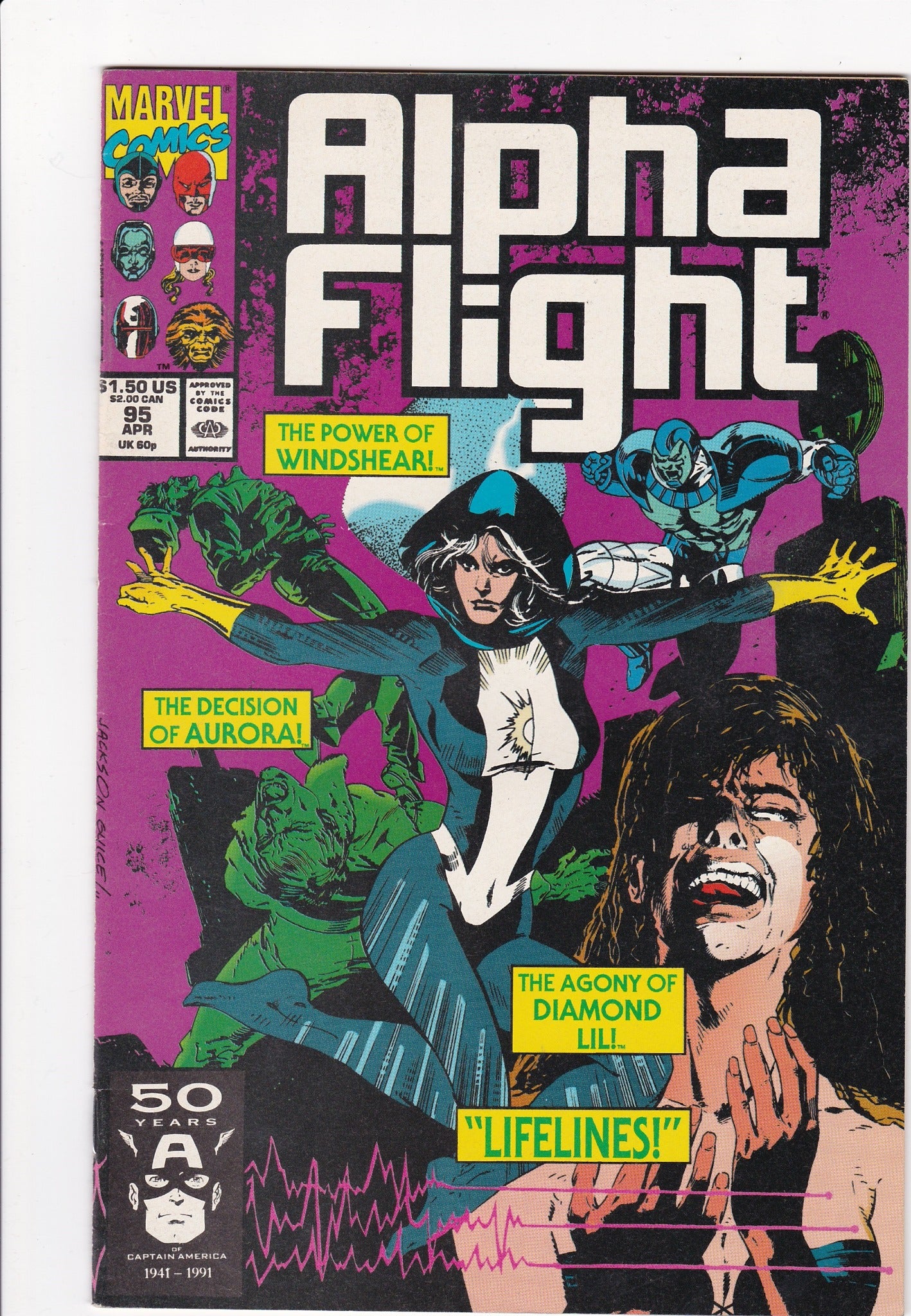 Alpha Flight #95 (April 1991, Marvel Comics)