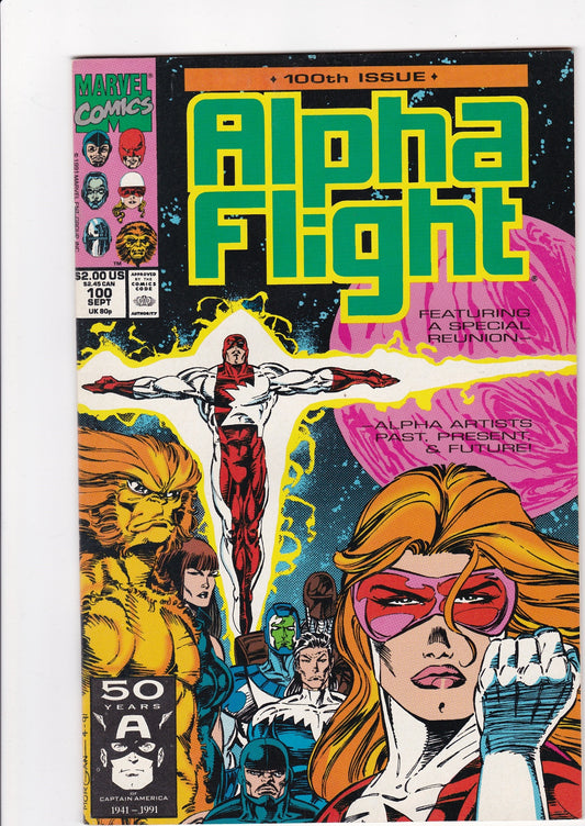 Alpha Flight #100 (Marvel Comics, September 1991) – 100th Issue Milestone!