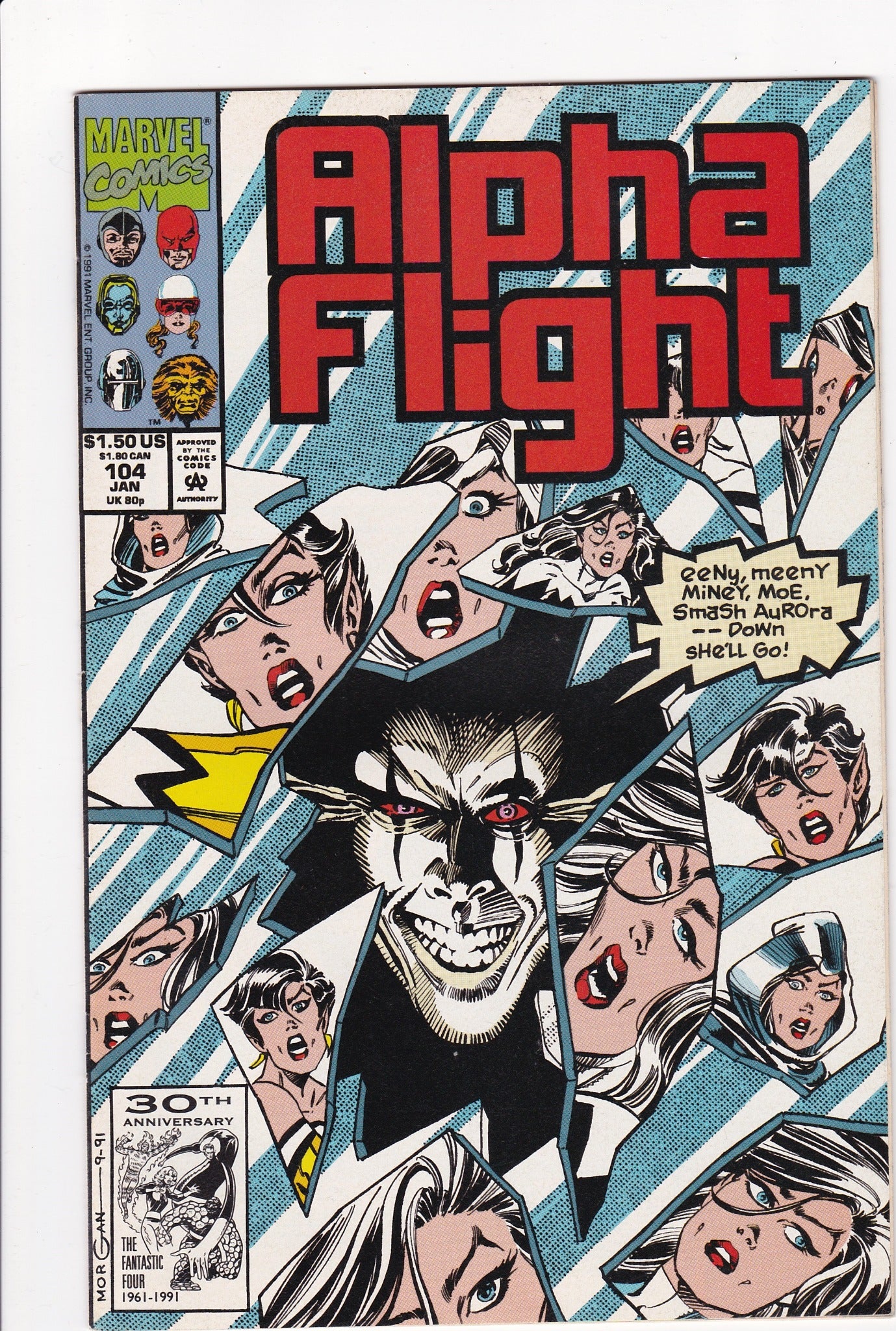 Alpha Flight #104 (Marvel Comics, January 1992) – Aurora in Peril!