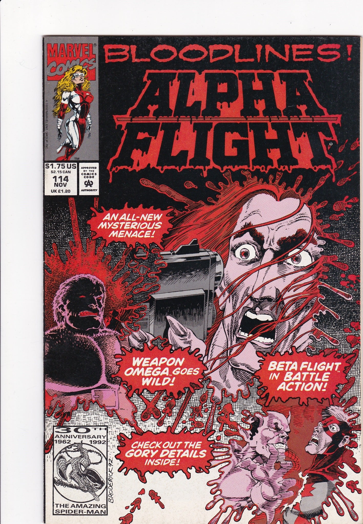 Alpha Flight #114 (Marvel Comics, November 1992) – Bloodlines!