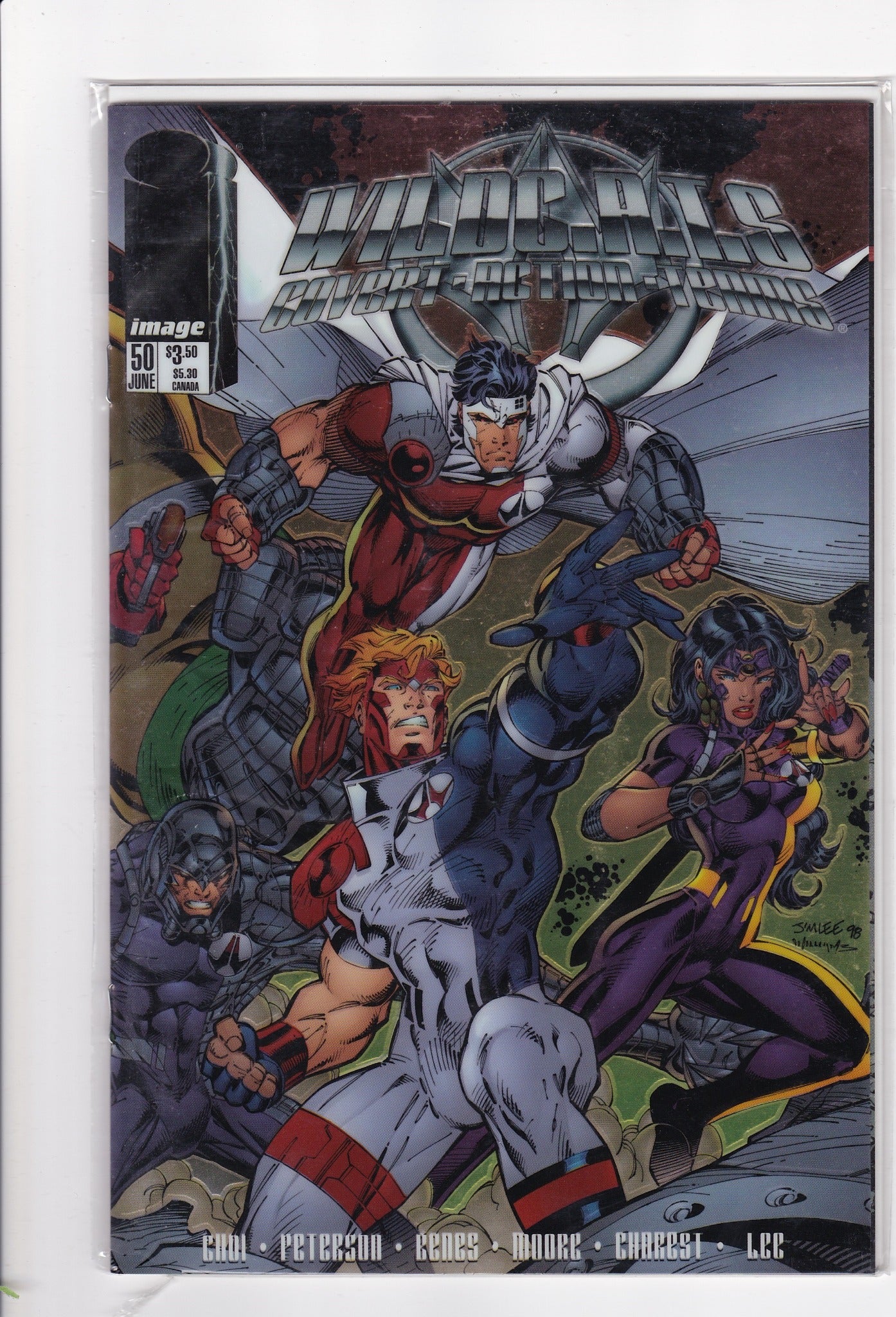 WildC.A.T.s #50 (1998) – Milestone Issue! Holographic Cover!