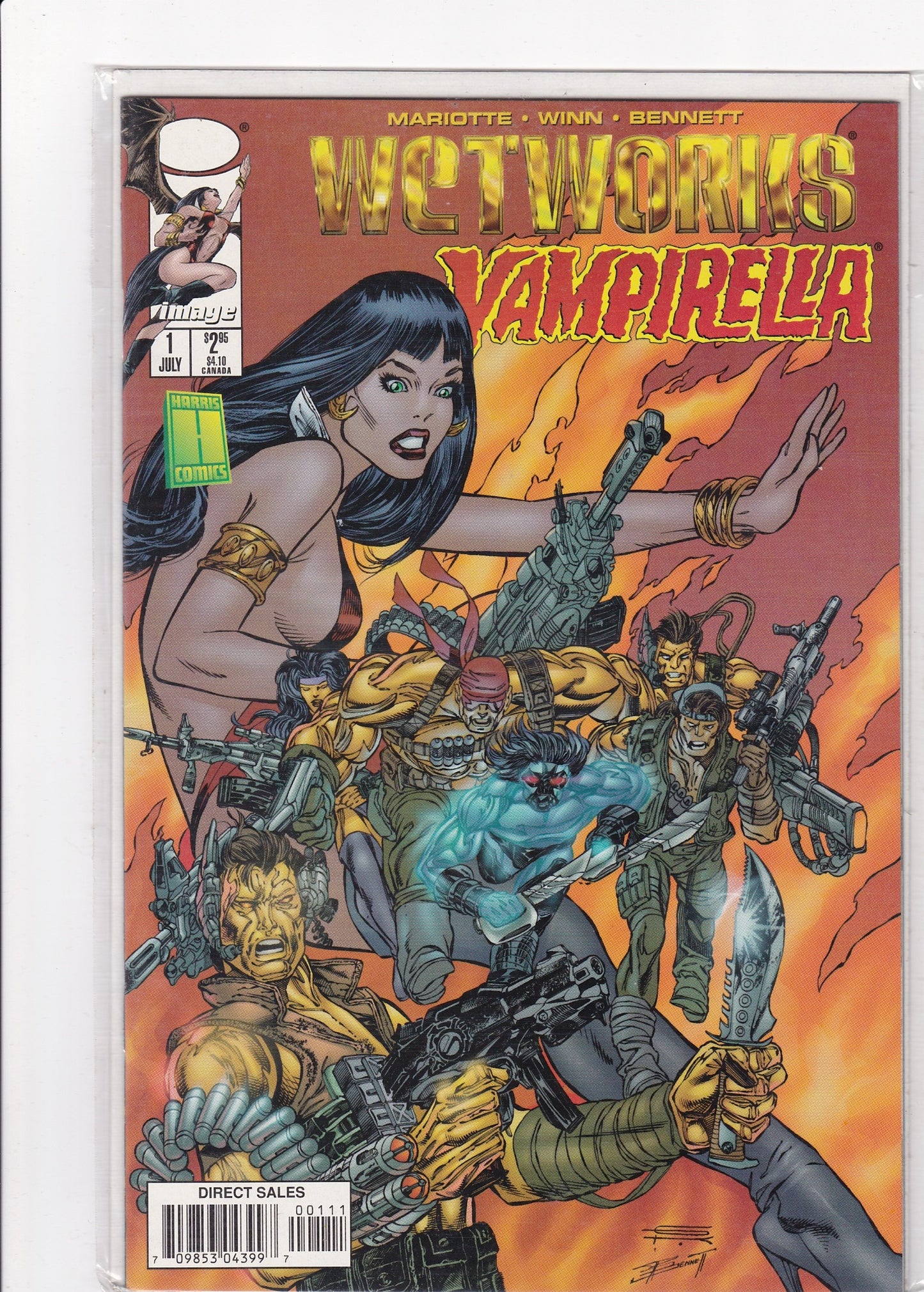 Wetworks / Vampirella #1 (1997) – WildStorm & Harris Comics Crossover!